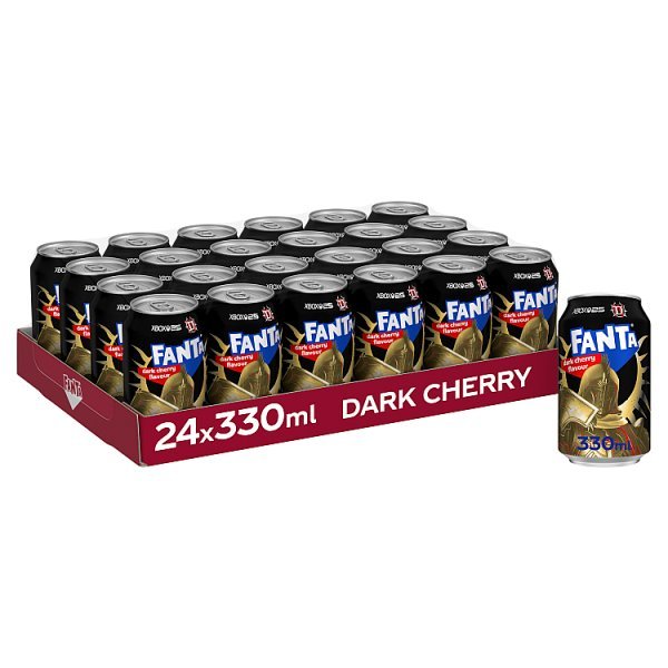 Fanta Dark Cherry 330ml Can (24 x 330ml) - Honesty Sales