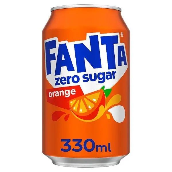 Fanta Orange Zero 24 x 330ml - Honesty Sales