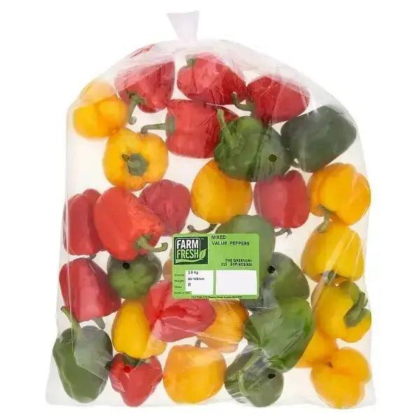 Farm Fresh Mixed Value Peppers 2.5kg - Honesty Sales