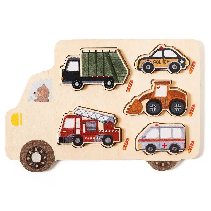 Fashion Baby Early Education Wooden Puzzle Toys - Honesty Sales