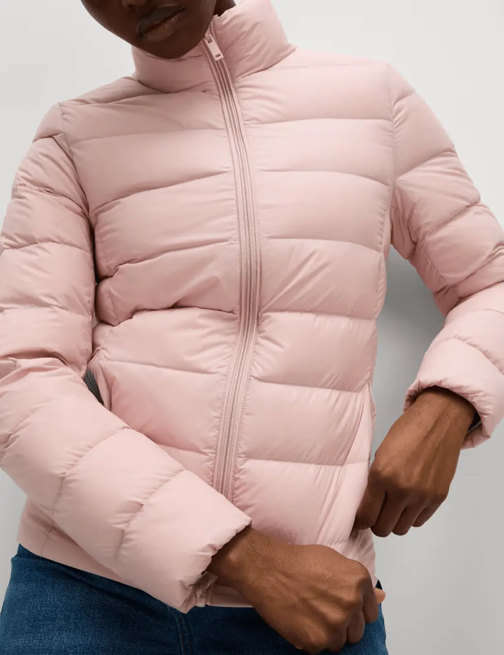 Feather & Down Quilted Packaway Puffer Jacket - Honesty Sales
