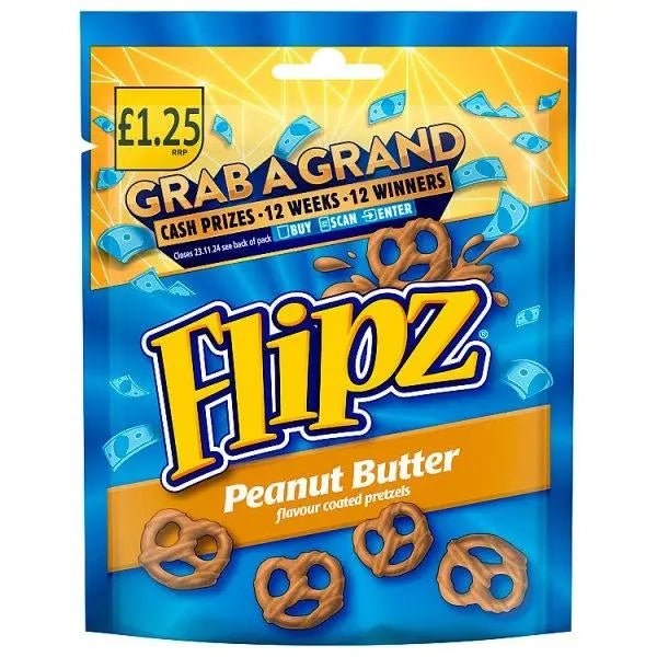 Flipz Peanut Butter 12x80g (Case of 12) - Honesty Sales