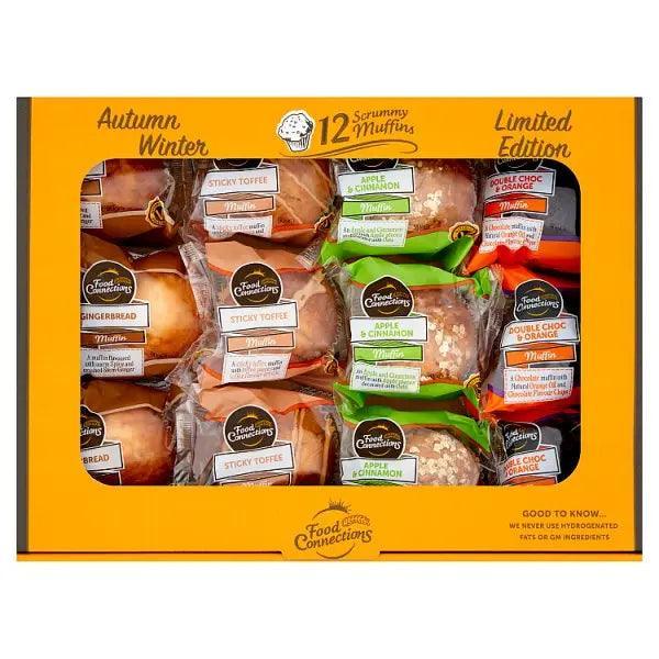 Food Connections Limited Edition Autumn Winter 12 Scrummy Muffins (Case of 12) - Honesty Sales