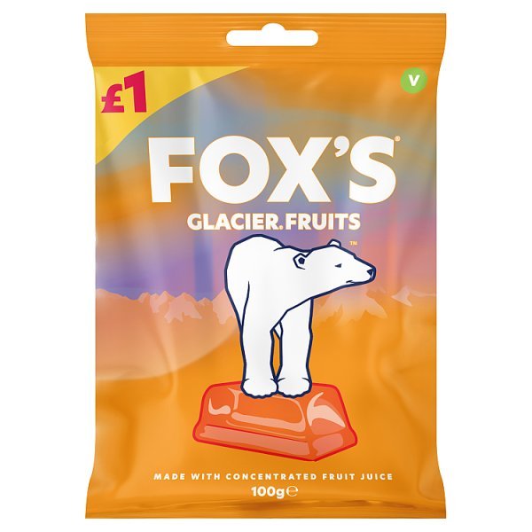Fox's Glacier Fruits 100g (12 x 100g) - Honesty Sales