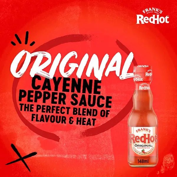 Frank's RedHot Original Cayenne Pepper Hot Sauce 148ml (Case of 6) - Honesty Sales