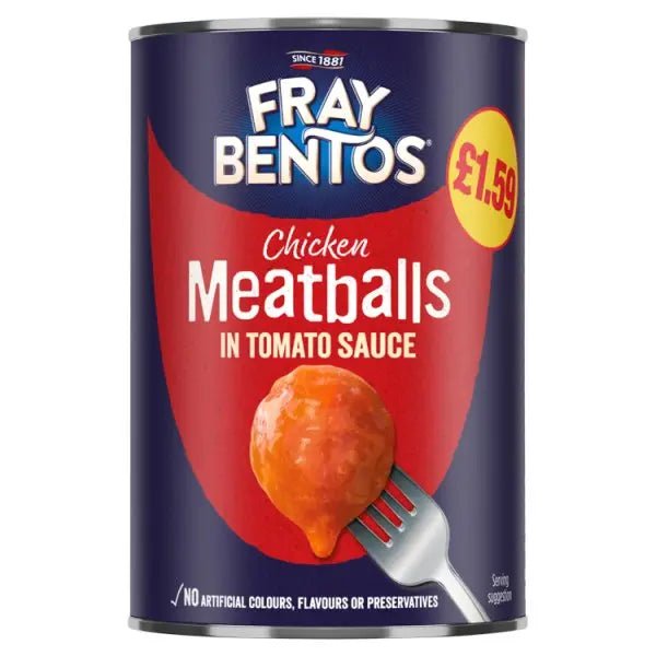 Fray Bentos Chicken Meatballs in Tomato Sauce 380g (Case of 6) - Honesty Sales