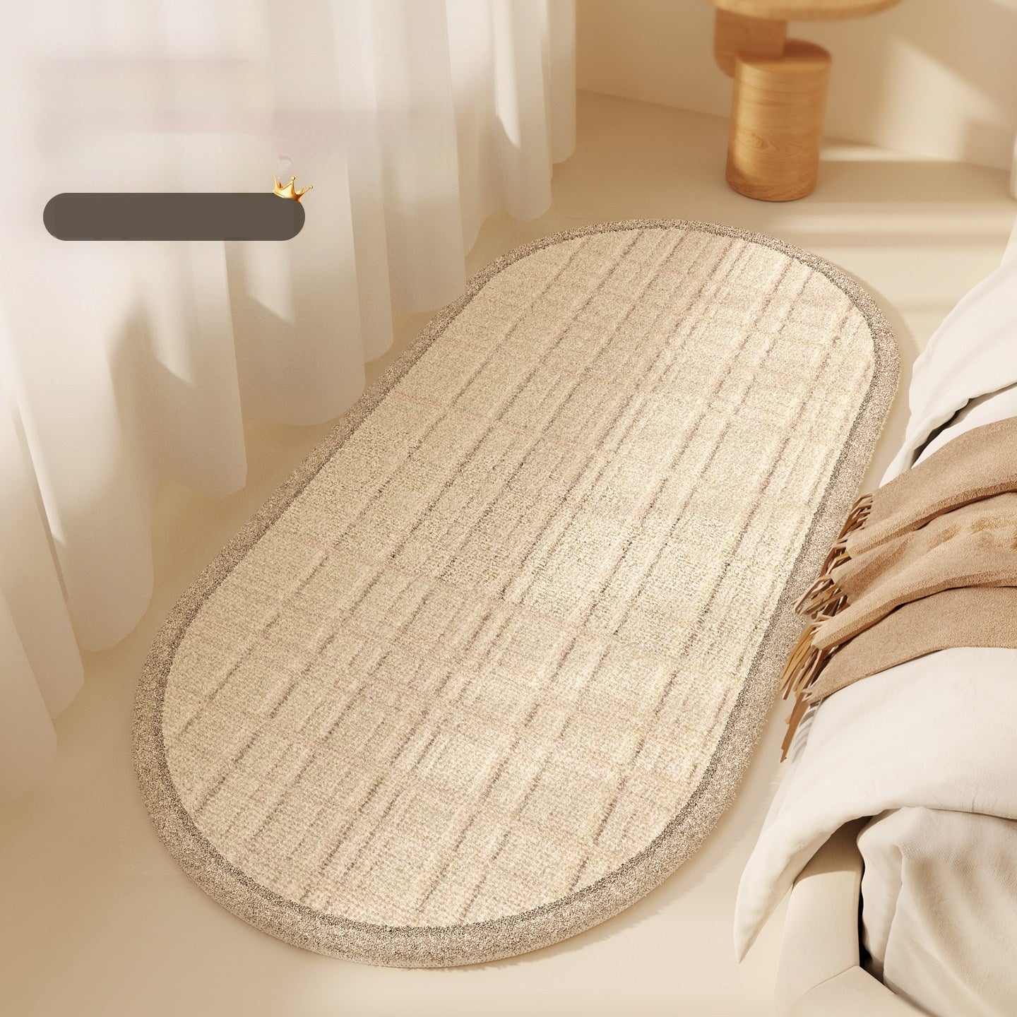 French Light Cream Style Bedroom Ins Style Bedside Carpet - Honesty Sales