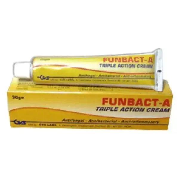Funbact-A Triple Action Tube Cream 30g - Honesty Sales