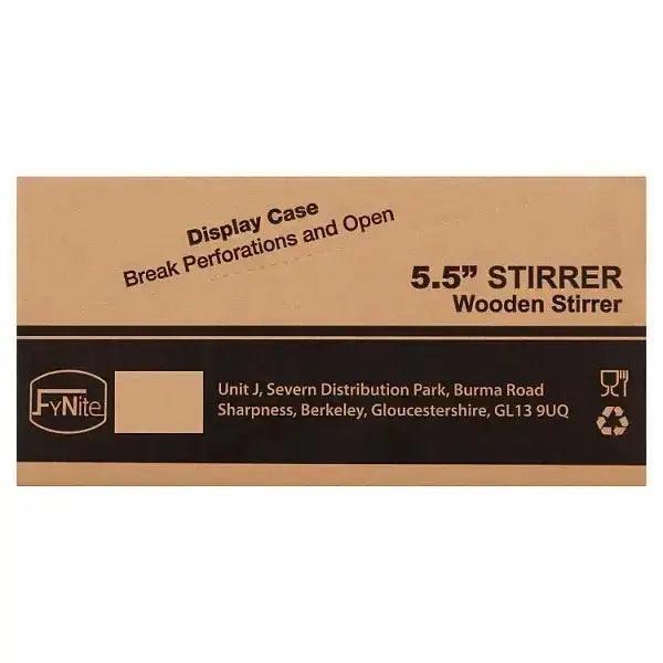 FyNite 5.5" Wooden Stirrer 10 x 1000 (10,000 Per Case) - Honesty Sales