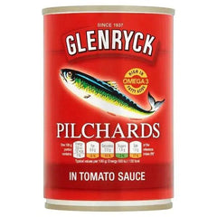 Glenryck Pilchards in Tomato Sauce 400g (Case of 12) - Honesty Sales