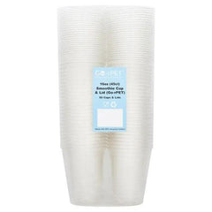 Go-rPET 500 Clear Smoothie Cup & Lid (Case of 10) - Honesty Sales