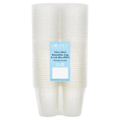 Go-rPET 500 Smoothie Cup & Lid Clear 30cl (Case of 10) - Honesty Sales