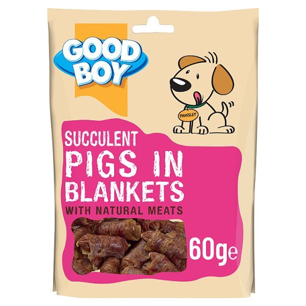 Good Boy Succulent Pigs in Blankets 60g (Case of 6) - Honesty Sales