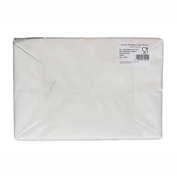 Greaseproof wrapping sheets 9"x14" - Honesty Sales