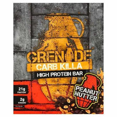 Grenade Carb Killa High Protein Bar Peanut Nutter 12 x 60g (Case of 12) - Honesty Sales