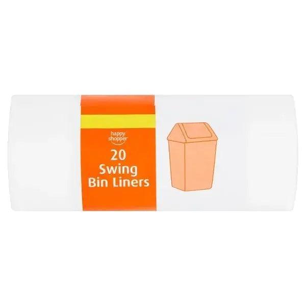 Happy Shopper 20 Swing Bin Liners Approximate - Honesty Sales