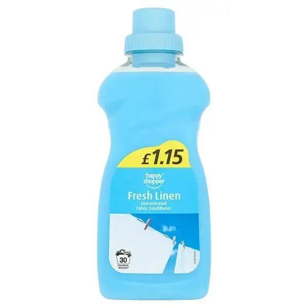 Happy Shopper Fresh Linen Concentrated Fabric Conditioner 30 Washes 750ml (Case of 8) - Honesty Sales