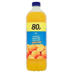 Happy Shopper No Added Sugar Whole Orange Squash 1 Litre (Case of 12) - Honesty Sales