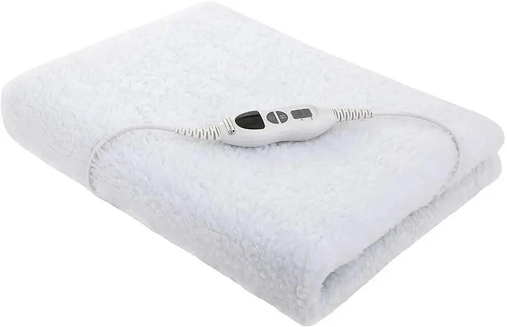 Heated Underblanket 150x80cm Electric Blanket with 10 Temperature Levels Washable 3H Timer - Honesty Sales