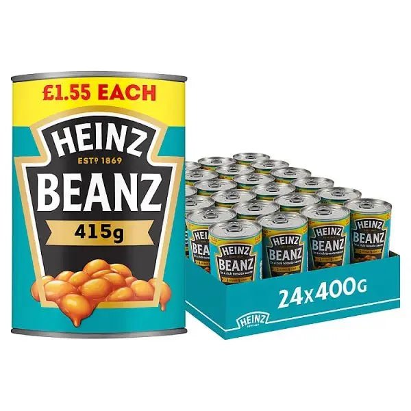 Heinz Baked Beans in a Rich Tomato Sauce PMP 415g (Case of 24) - Honesty Sales
