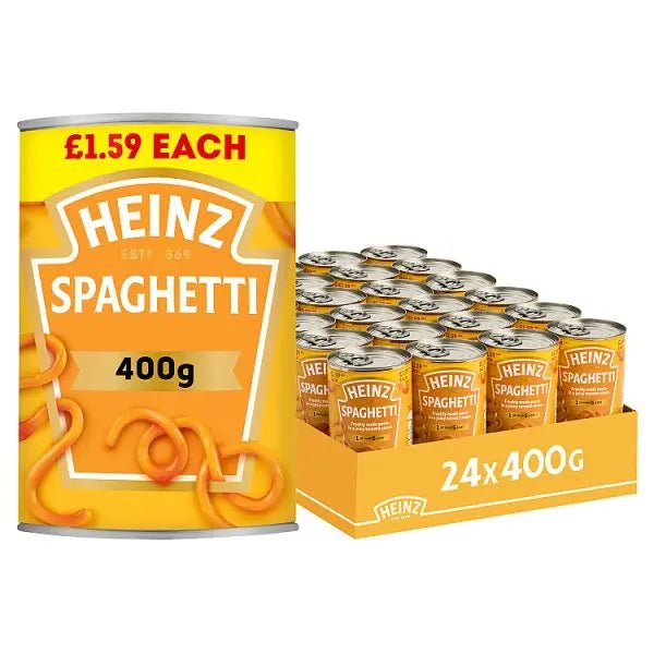 Heinz Tinned Spaghetti PMP 400g (Case of 24) - Honesty Sales