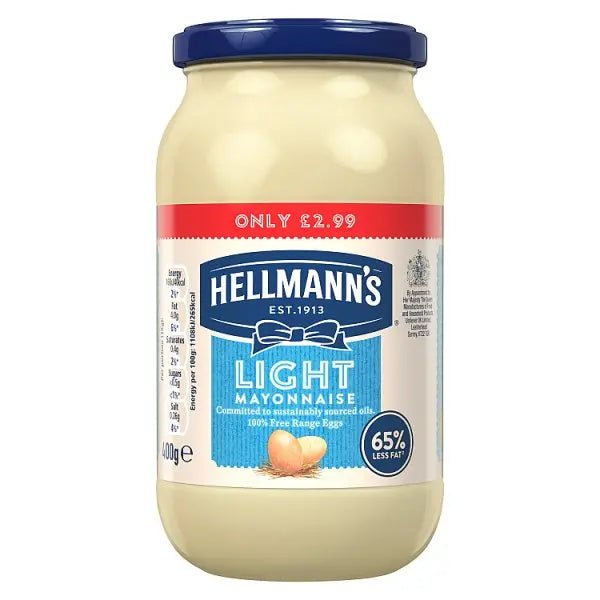 Hellmann's Mayonnaise Light 400g (Case of 6) - Honesty Sales