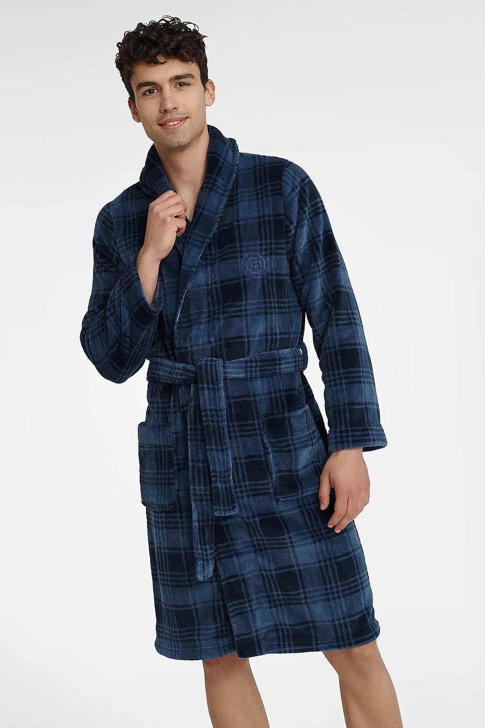 Henderson men's hoodless bathrobe - Honesty Sales