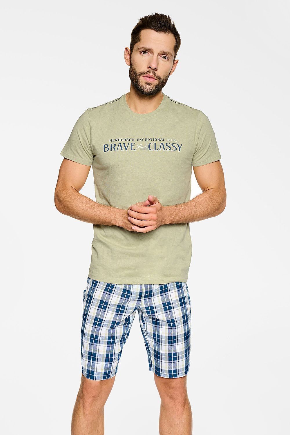 Henderson t-shirt and shorts men's pajamas - Honesty Sales
