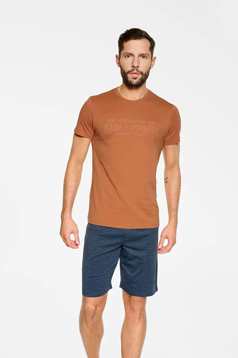 Henderson t-shirt and shorts men's pajamas - Honesty Sales