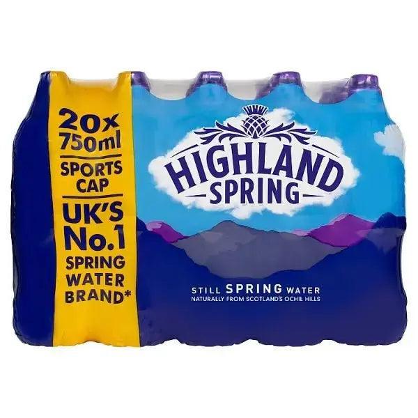 Highland Spring Still Spring Water 750ml (Case of 15) - Honesty Sales