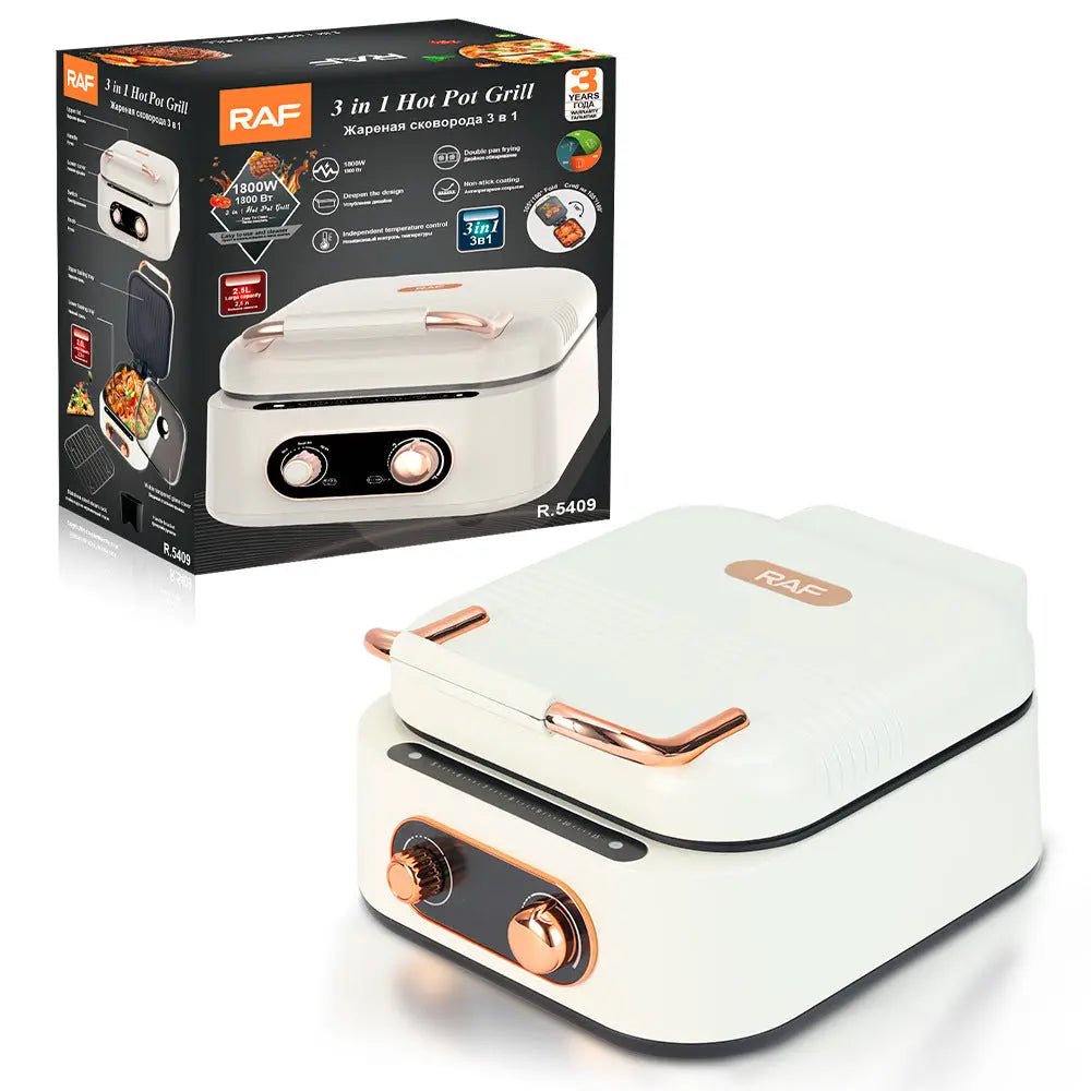 Household Multi - functional Electric Cooker Hot Pot Roasting Hot Pot One - Honesty Sales