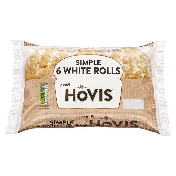 Hovis Simple 6 White Rolls - Honesty Sales