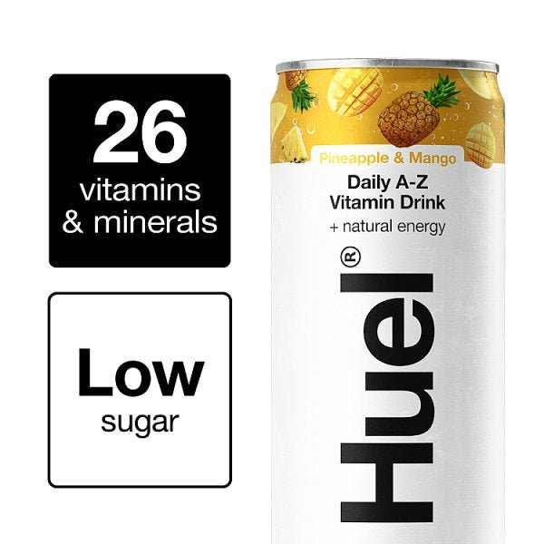 Huel Pineapple & Mango Daily A-Z vitamins 330ml (12 x 330ml) - Honesty Sales