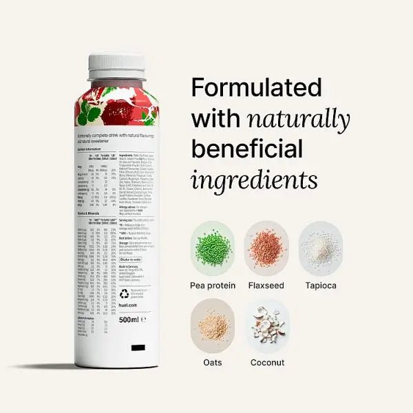 Huel Strawberries & Cream 500ml (Case of 8) - Honesty Sales