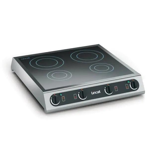 IH42 - Lincat Electric Counter-top Induction Hob - 4 Zones - W 600 mm - 2 x 3.0 kW - Honesty Sales