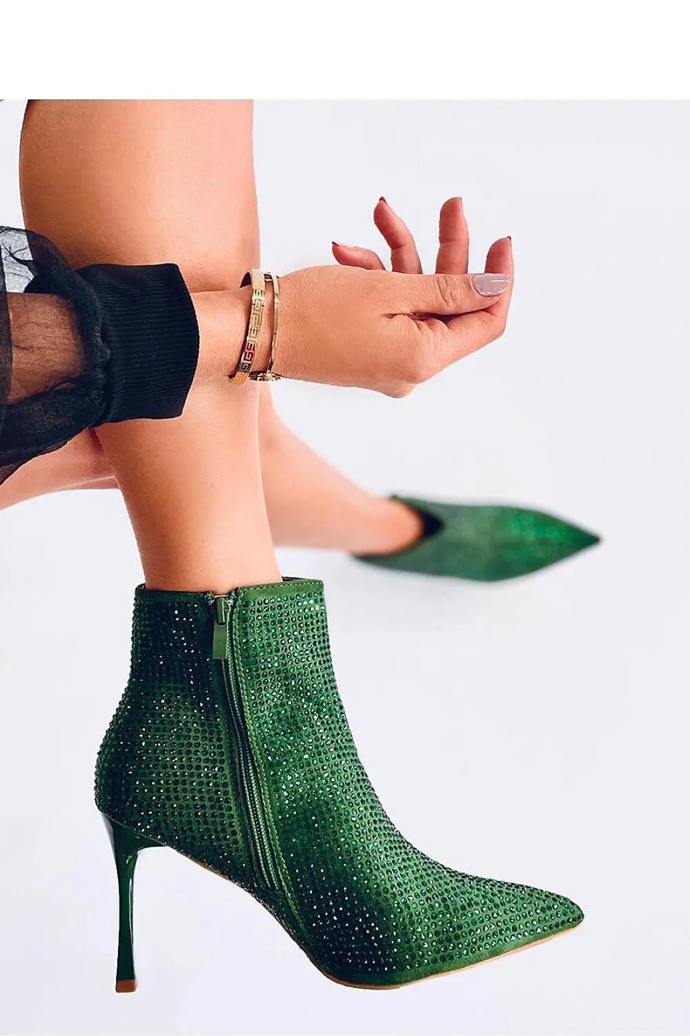 Inello women's heel boots on a stiletto heel with a height of 9 cm - Honesty Sales