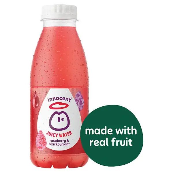 innocent Juicy Water Raspberry & Blackcurrant 420ml (Case of 12) - Honesty Sales