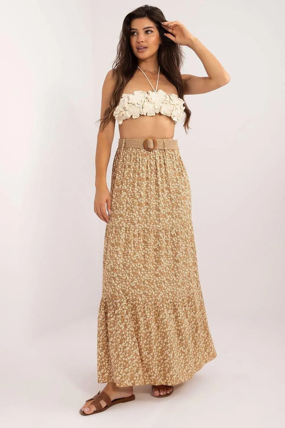 Italy Moda long casual maxi skirt - Honesty Sales