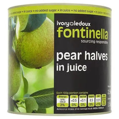 Ivory Ledoux Fontinella Pear Halves in Juice 2.5kg (Drained Weight 1.5kg) - Honesty Sales