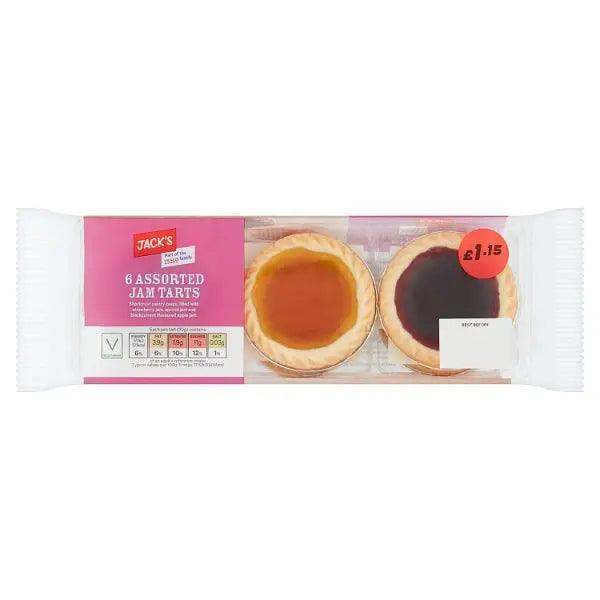 Jack's 6 Assorted Jam Tarts (Case of 6) - Honesty Sales