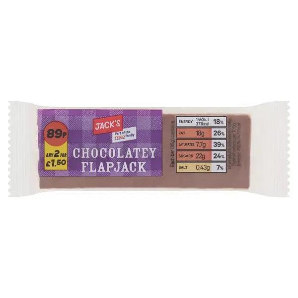 Jack's Chocolatey Flapjack 85g (Case of 12) - Honesty Sales