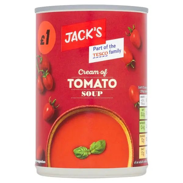 Jack's Cream of Tomato Soup 400g (Case of 6) - Honesty Sales