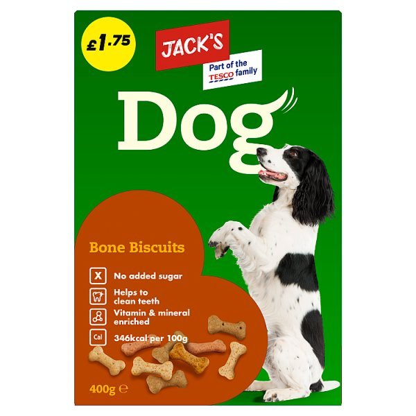 Jack's Dog Bone Biscuits 400g (Case of 5) - Honesty Sales