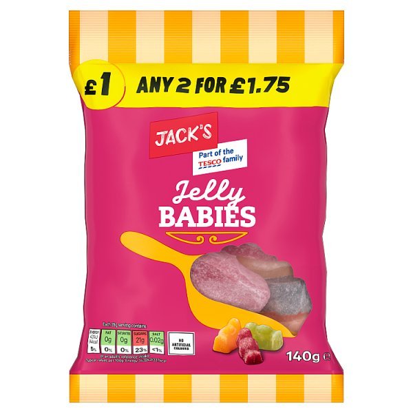 Jack's Jelly Babies 140g (10 x 140g) - Honesty Sales