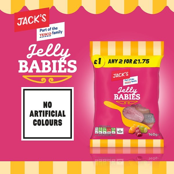 Jack's Jelly Babies 140g (10 x 140g) - Honesty Sales