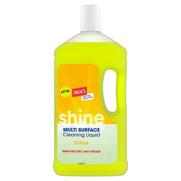 Jack's Multi Surface Cleaning Liquid Citrus 1 Litre (8 x 1ltr) - Honesty Sales