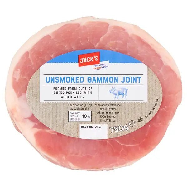 Jack's Unsmoked Gammon Joint 750g - Honesty Sales