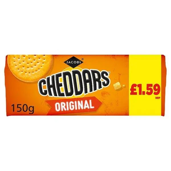 Jacob's Cheddars Original 150g (Case of 12) - Honesty Sales