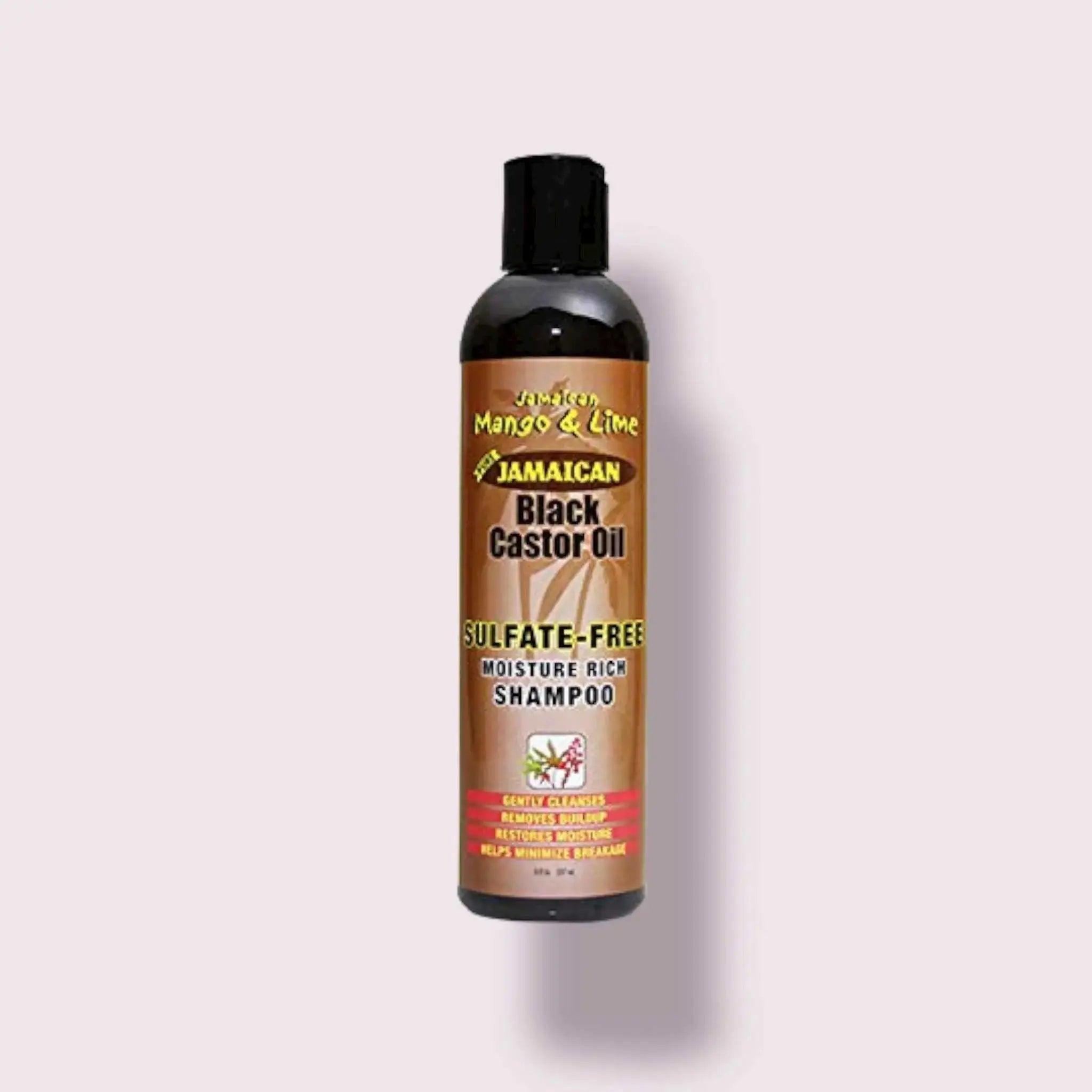Jamaican Mango & Lime Black Castor Oil Sulfate Free Shampoo 8 Oz - Honesty Sales