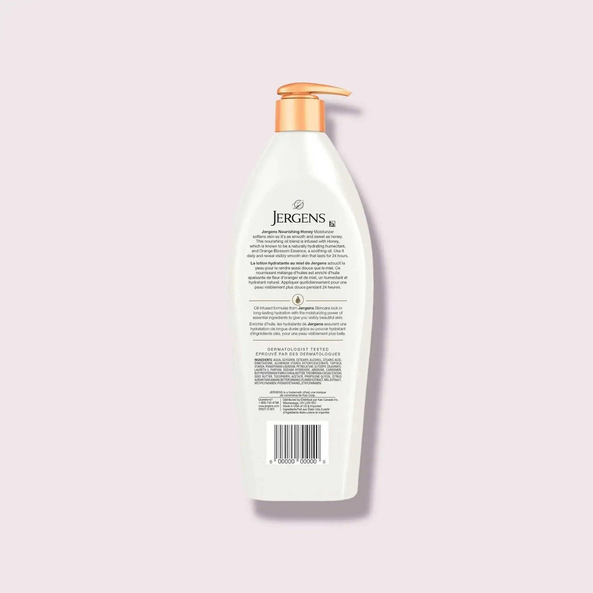 Jergens Nourishing Honey Dry Skin Body Lotion, 16.8 fl oz - Honesty Sales